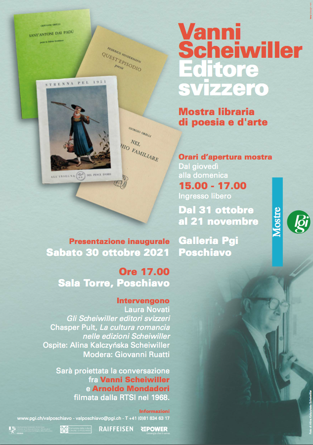 Locandina mostra Vanni Scheiwiller