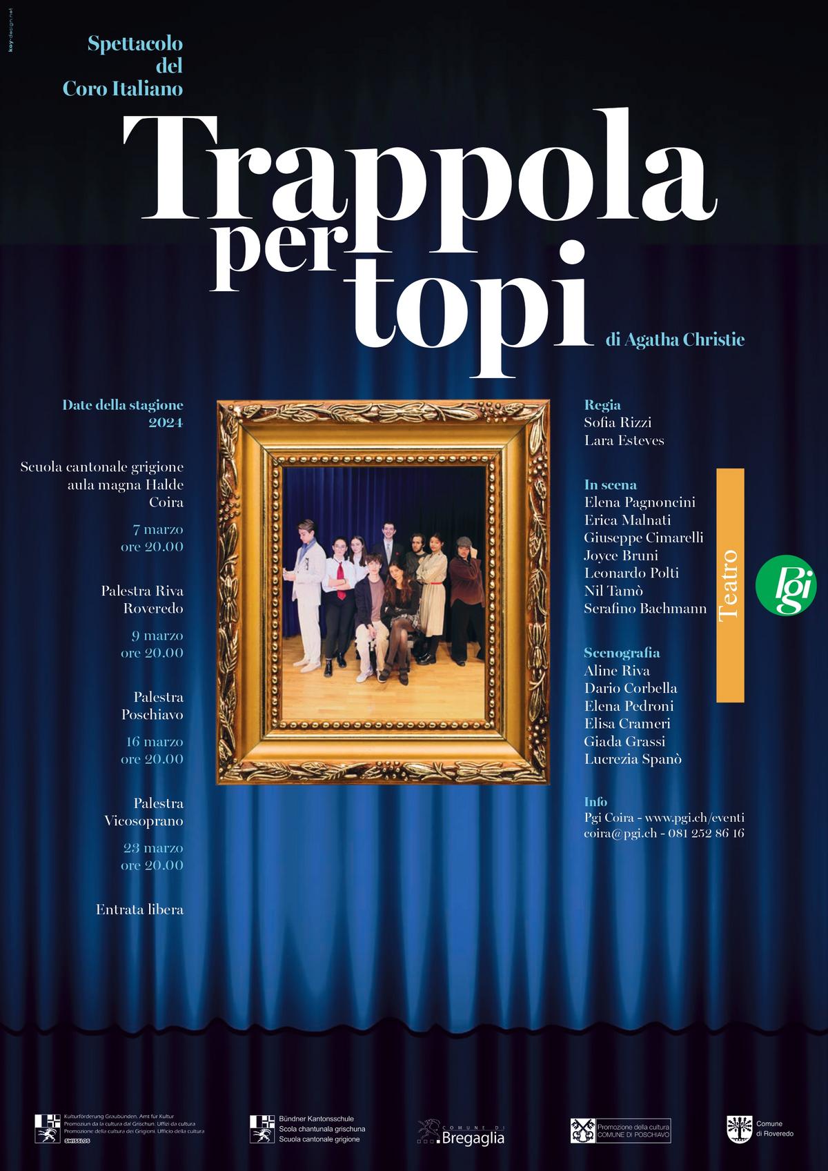 Locandina «Trappola per topi» del Coro Italiano